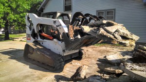 Concrete Removal with the Bobcat